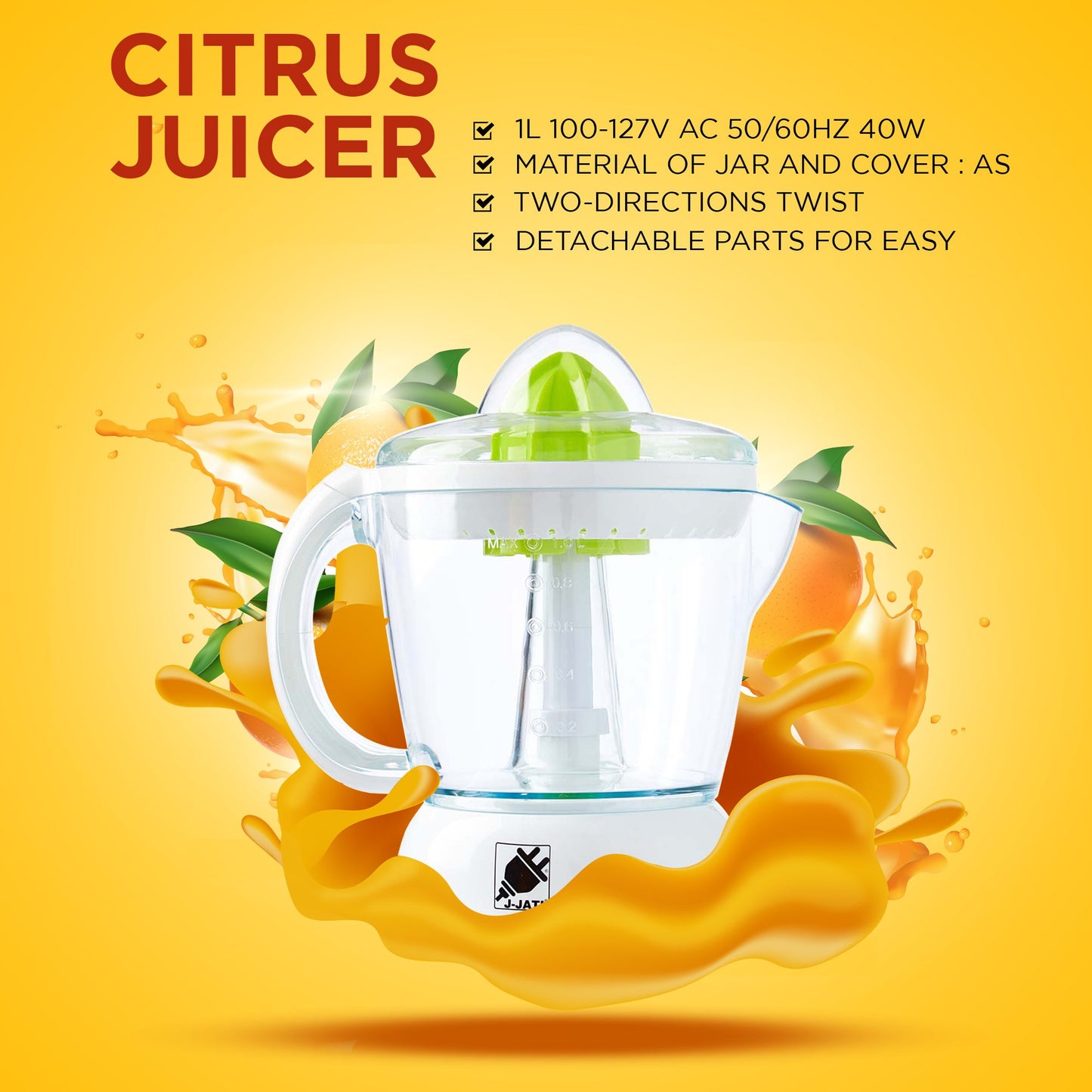 J-Jati Citrus Juicer Extractor - 12/CASE