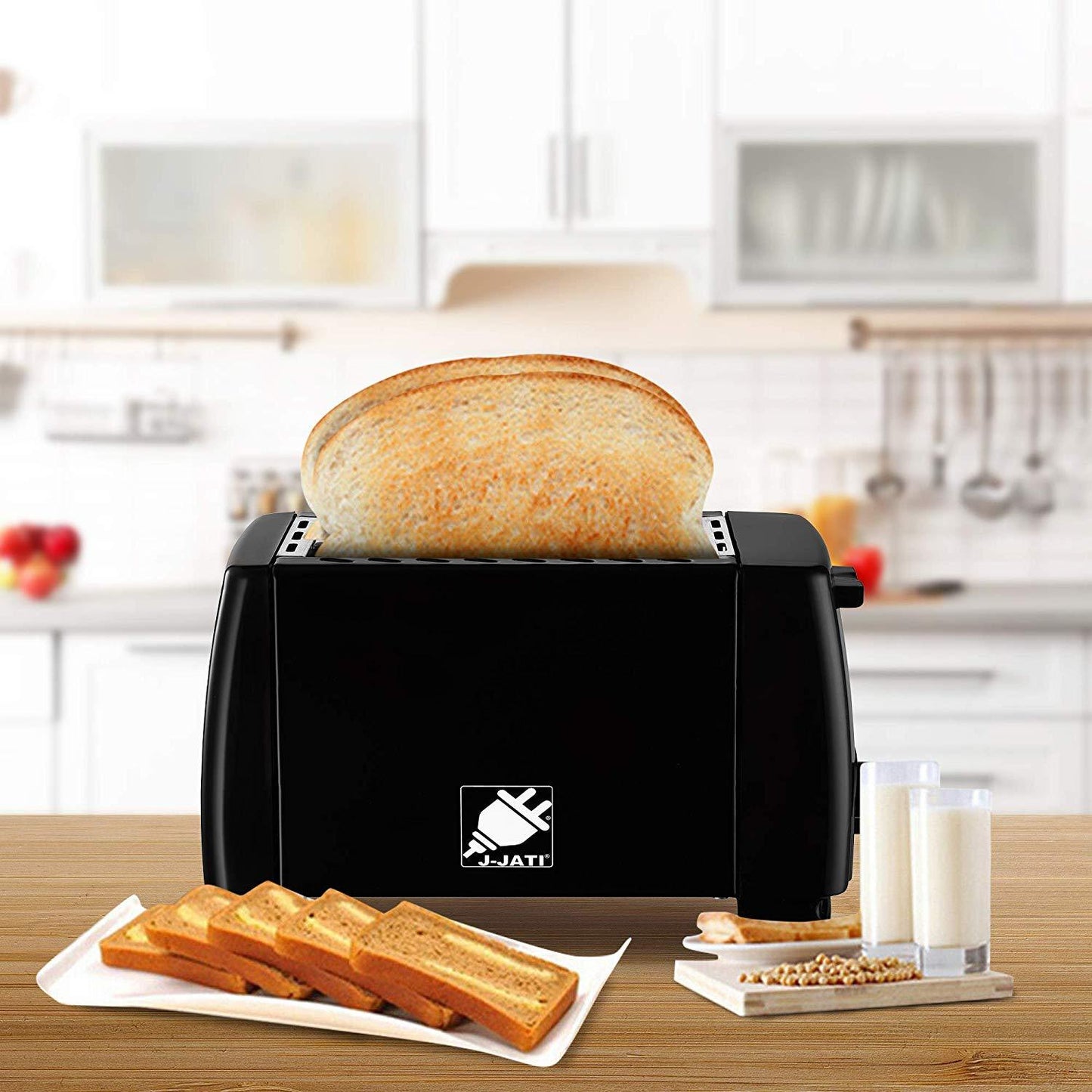 J-Jati 2 Slice Pop up Bread Toaster