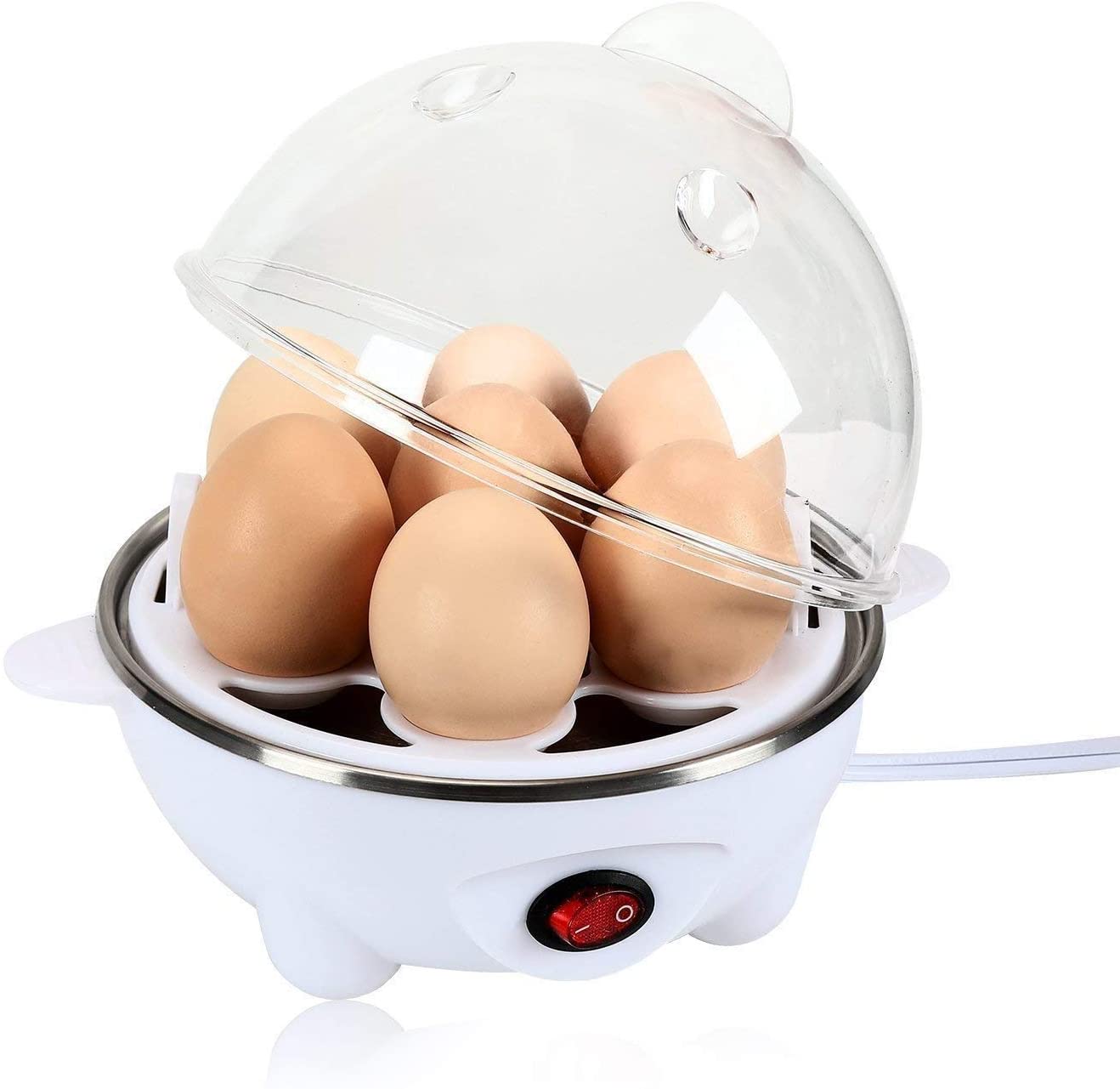 J-JATI Egg Boiler with measuring cup, 7 cup capacity