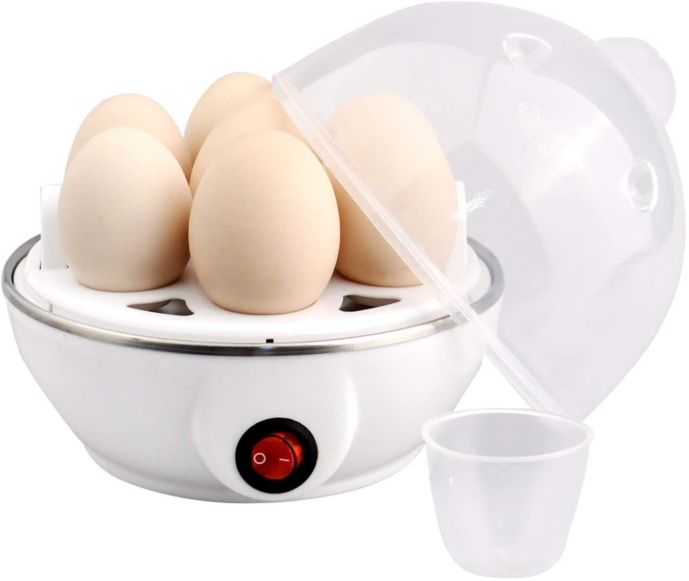 J-JATI Egg Boiler with measuring cup, 7 cup capacity